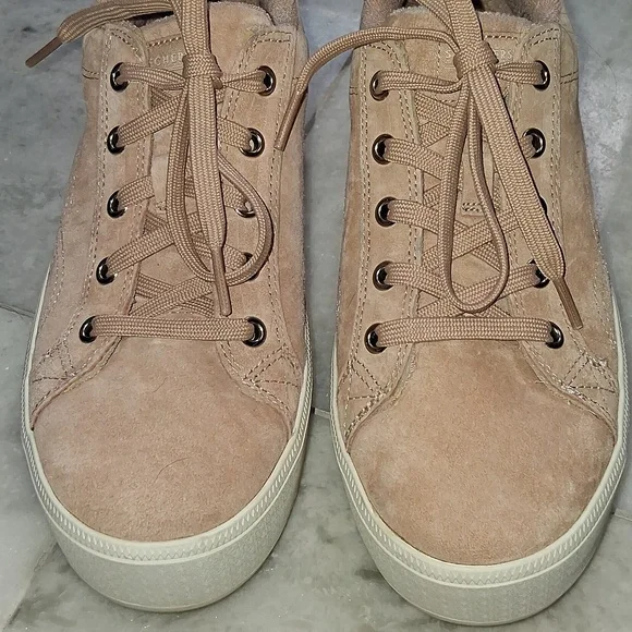 Martha STEWART SKECHERS PLATForm Suede Sneakers in ROSE PINK SIZE 9 - Picture 2 of 6